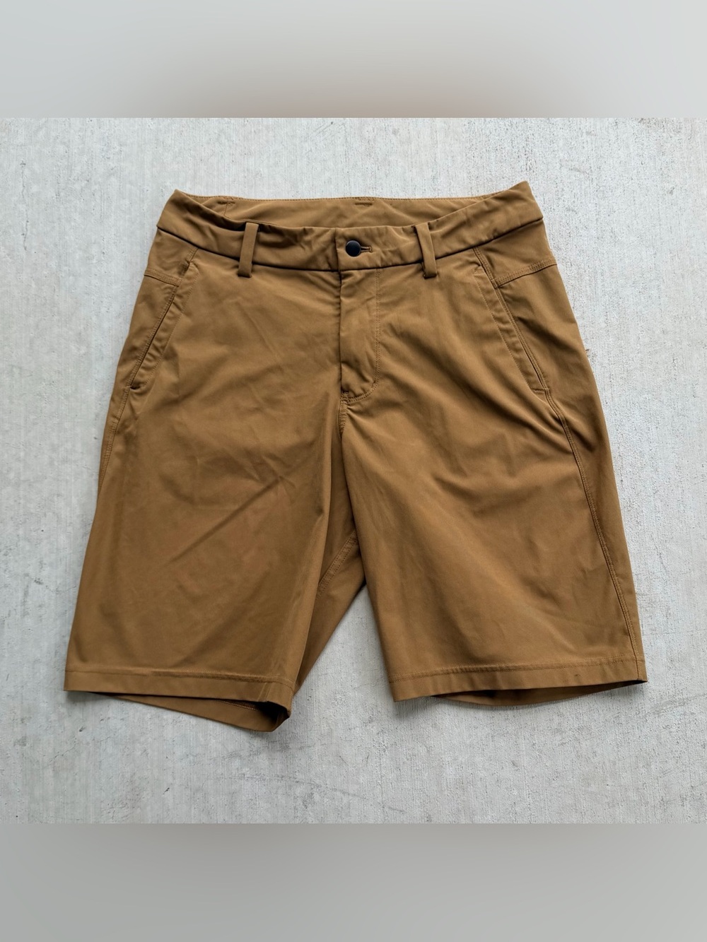 Lululemon Commission Golf Shorts Men Size 31 Brown Stretch